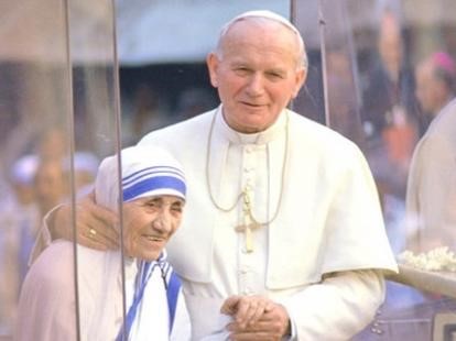 San Juan Pablo 2 y Teresa de Calcuta 